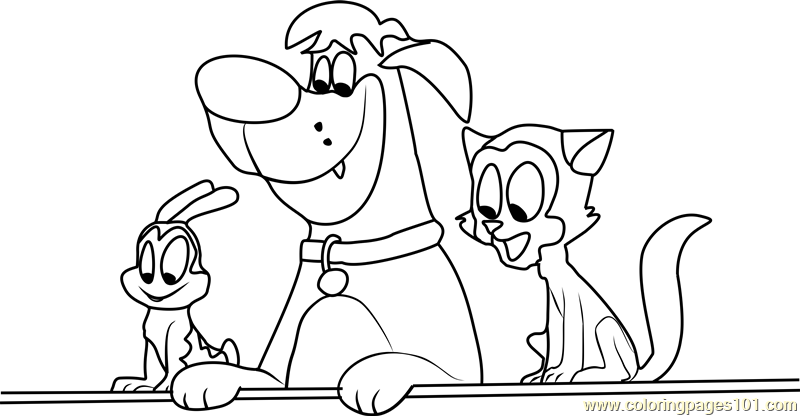 Bunnicula Gang Coloring Page for Kids - Free Bunnicula Printable