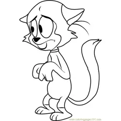 Chester the Cat Free Coloring Page for Kids