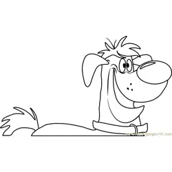 Harold the Dog Free Coloring Page for Kids