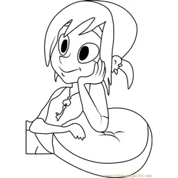Mina Free Coloring Page for Kids