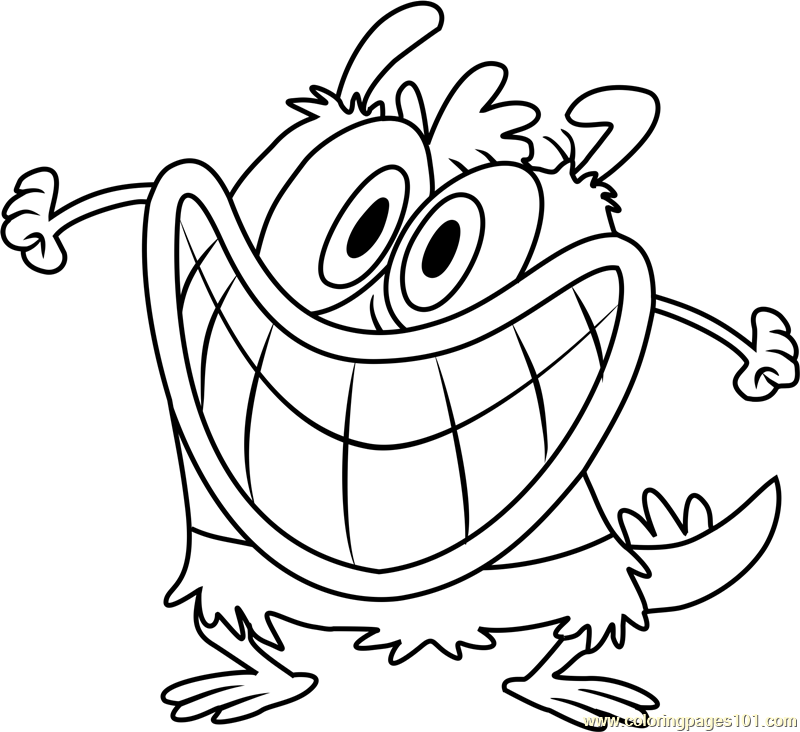 Bunsen Beast Coloring Page for Kids - Free Bunsen Is a Beast Printable