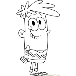 Mikey Munroe Free Coloring Page for Kids