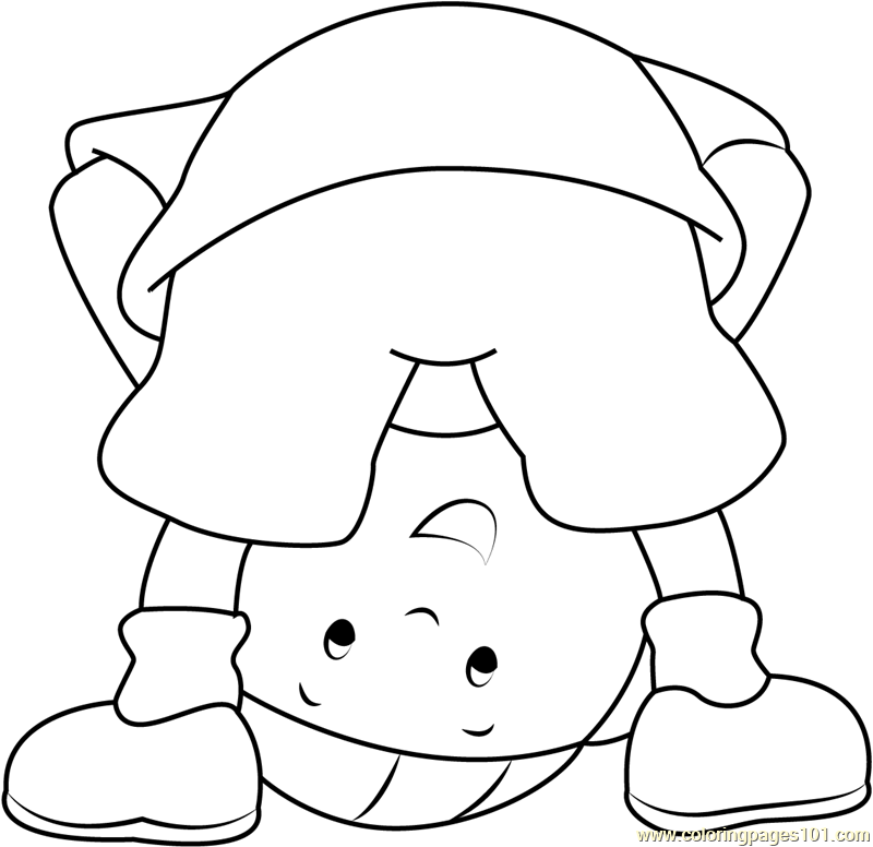 Caillou Back See Coloring Page for Kids - Free Caillou Printable