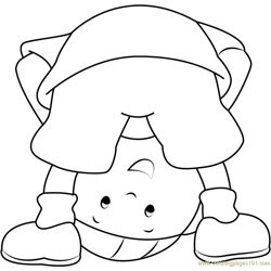 Caillou Back See Free Coloring Page for Kids