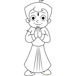Namaste Free Coloring Page for Kids