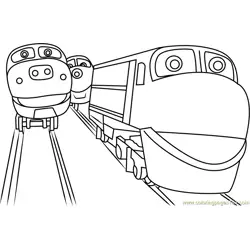 Chuggington Free Coloring Page for Kids