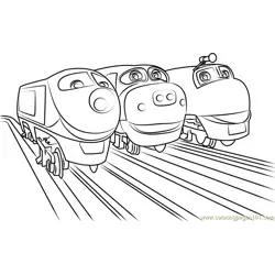 Wilson, Brewster and Koko Free Coloring Page for Kids