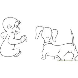 Curious George with Dog