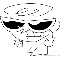 Dexter Free Coloring Page for Kids