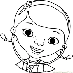 Doc McStuffins Free Coloring Page for Kids