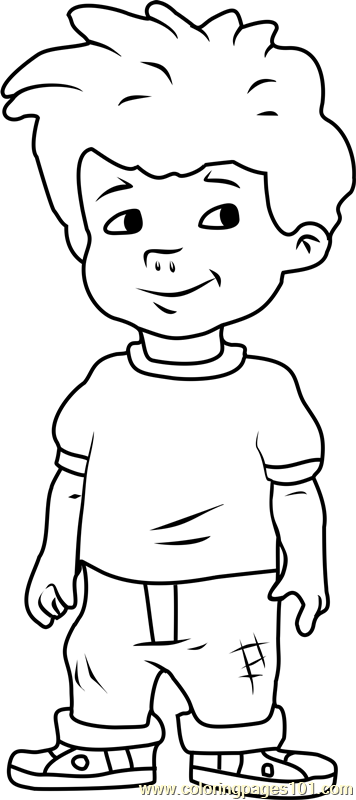 Dragon Tales Max Coloring Page for Kids - Free Dragon Tales Printable