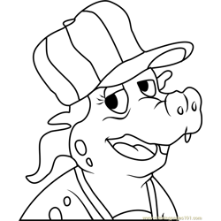 Dragon Tales Polly Nimbus Free Coloring Page for Kids