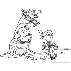 Ed Edd n Eddy Making Water Balloons Free Coloring Page for Kids