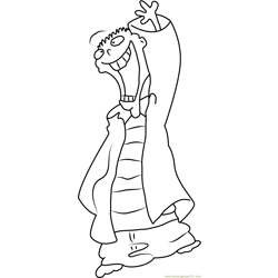 Ed Coloring Page for Kids - Free Ed, Edd n Eddy Printable Coloring
