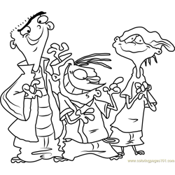 Edd n Eddy Free Coloring Page for Kids