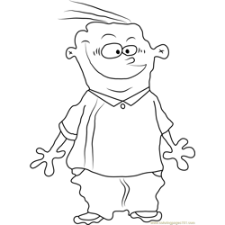 Look At Me Free Coloring Page for Kids