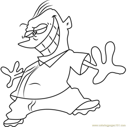 Naughty Eddy Free Coloring Page for Kids