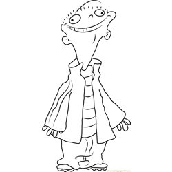 Smiling Ed Free Coloring Page for Kids