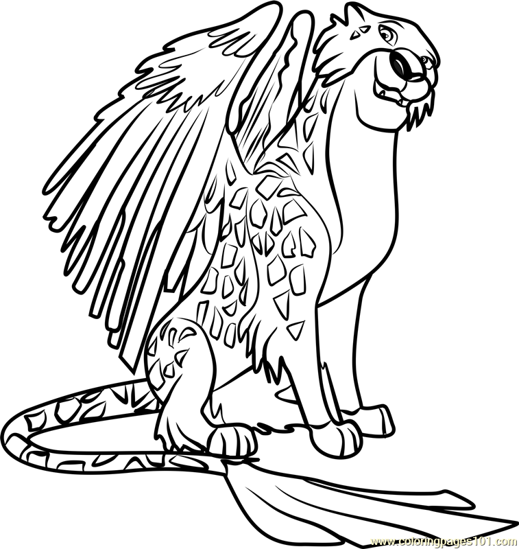 Migs Coloring Page for Kids - Free Elena of Avalor Printable Coloring