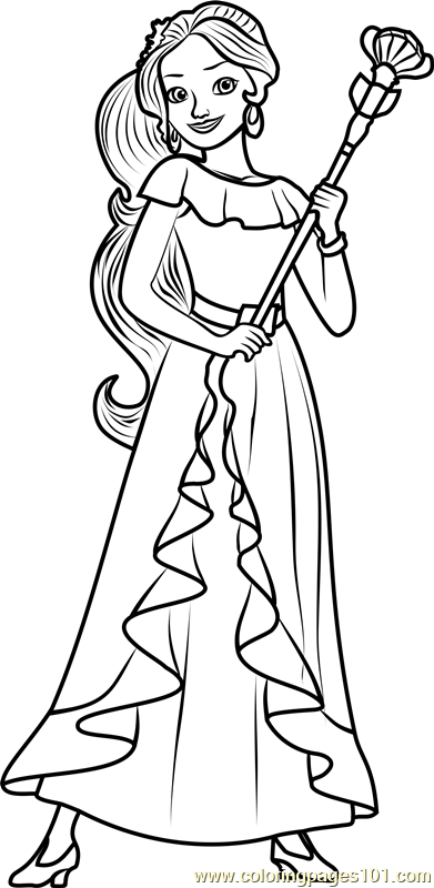 Elena Of Avalor Coloring Pages Printable