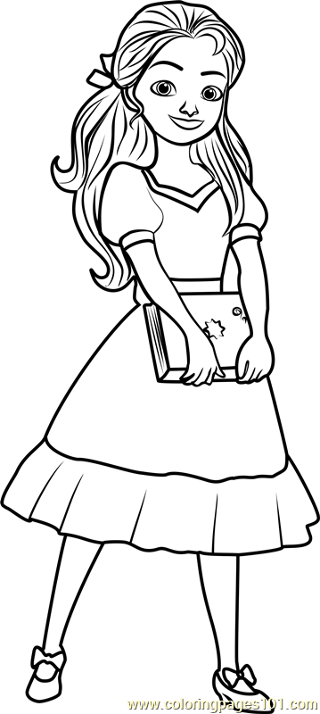 Princess Isabel Coloring Page for Kids - Free Elena of Avalor Printable