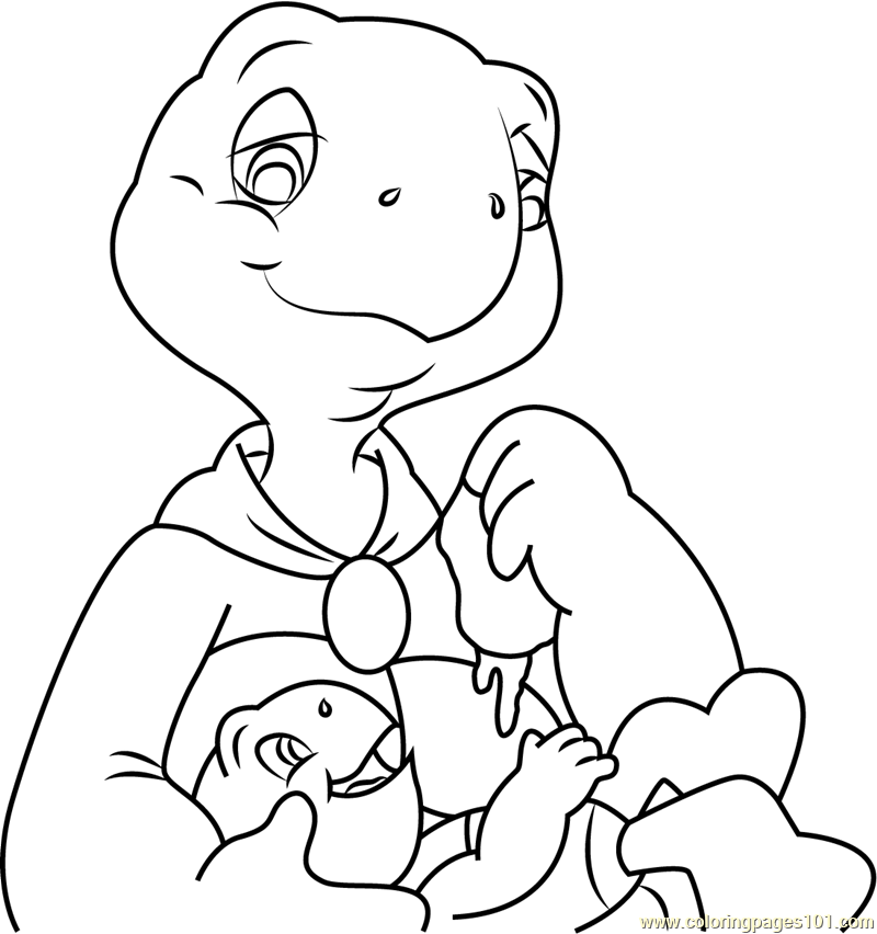 Franklin Coloring Page for Kids - Free Franklin Printable Coloring