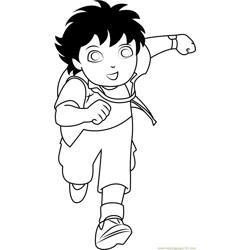 Diego Going Free Coloring Page for Kids