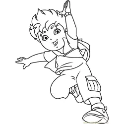 Happy Diego Marquez Free Coloring Page for Kids