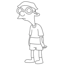 Curly Gammelthorpe Hey Arnold! Free Coloring Page for Kids