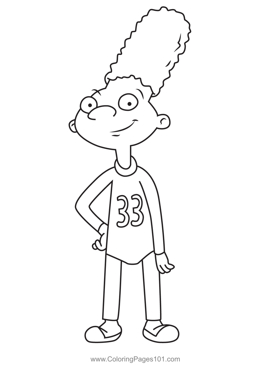 Gerald Martin Johanssen Hey Arnold! Coloring Page for Kids - Free Hey