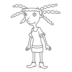 Nadine Hey Arnold! Free Coloring Page for Kids