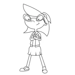 Phoebe Heyerdahl Hey Arnold! Free Coloring Page for Kids