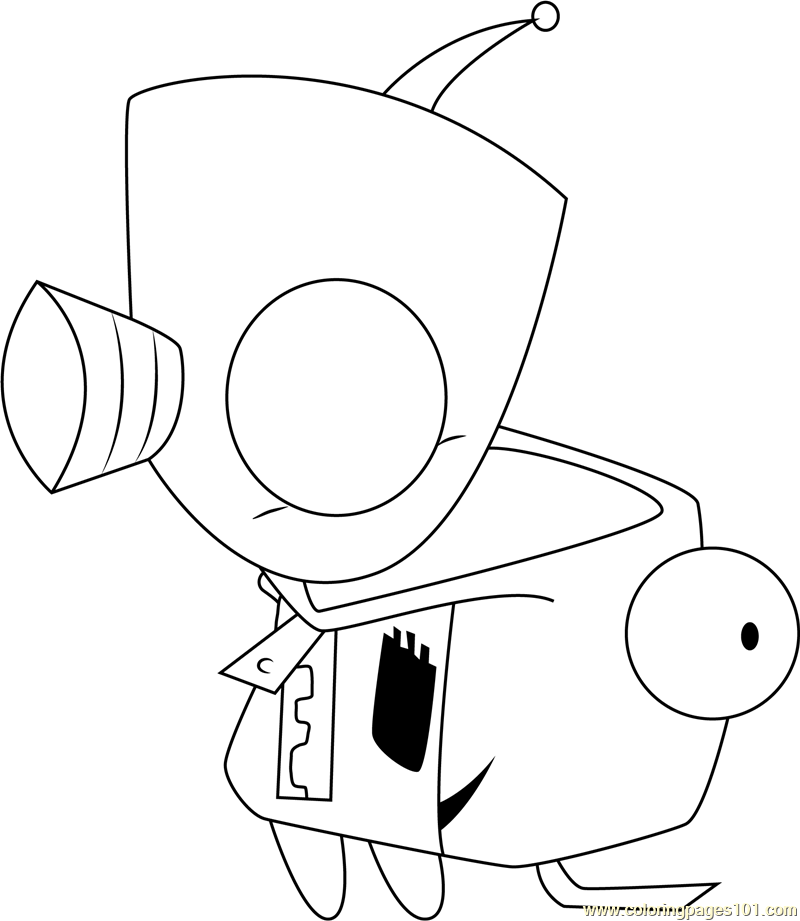 zim coloring pages