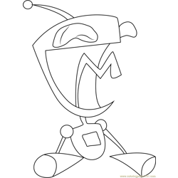 Gir Free Coloring Page for Kids