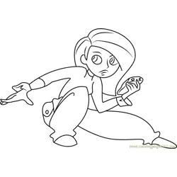 Kim Free Coloring Page for Kids