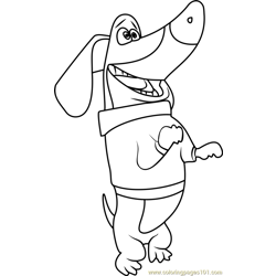 Maroon Free Coloring Page for Kids