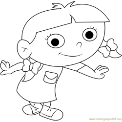 Beautiful Annie Free Coloring Page for Kids
