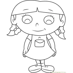 Little Einsteins Annie Free Coloring Page for Kids