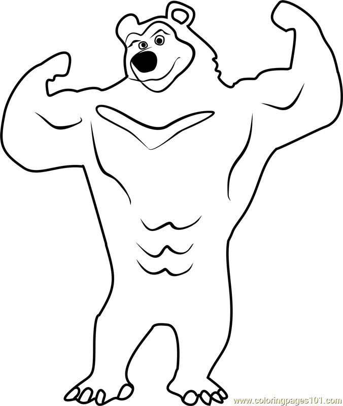 Black bear coloring pages