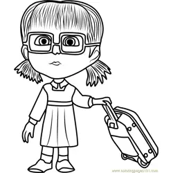 Dasha Free Coloring Page for Kids