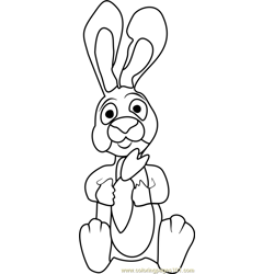 Hare Free Coloring Page for Kids