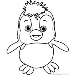 Penguin Free Coloring Page for Kids
