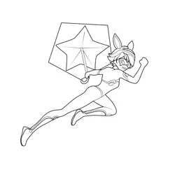 Bunnyx Miraculous Ladybug Free Coloring Page for Kids