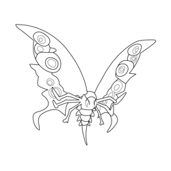 Butterfly Sentimonster Miraculous Ladybug Free Coloring Page for Kids