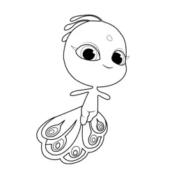 Duusu Kwami Miraculous Ladybug Free Coloring Page for Kids