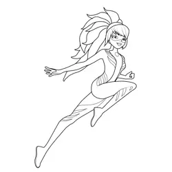 Ladydragon Miraculous Ladybug Free Coloring Page for Kids
