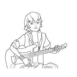 Luka Couffaine Miraculous Ladybug Free Coloring Page for Kids
