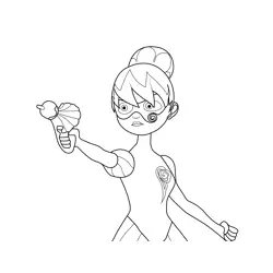 Princess Fragrance Miraculous Ladybug Free Coloring Page for Kids