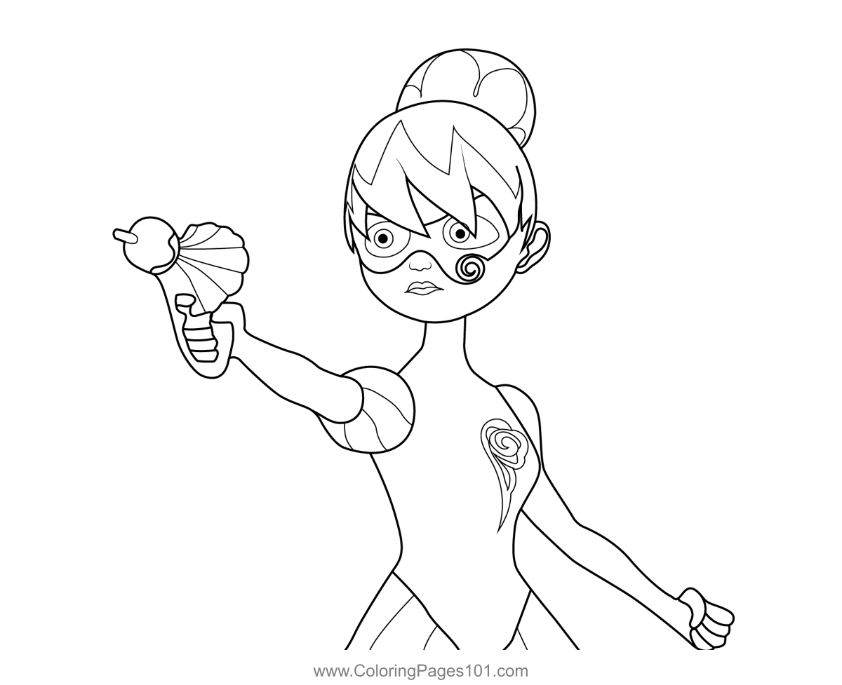 Miraculous Coloring Pages Purple Tigress