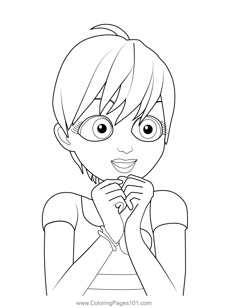 Rose Miraculous Ladybug Coloring Page for Kids   Free Miraculous ...
